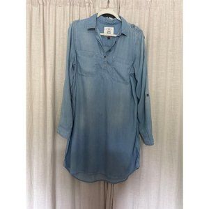 SO soft denim shirt dress